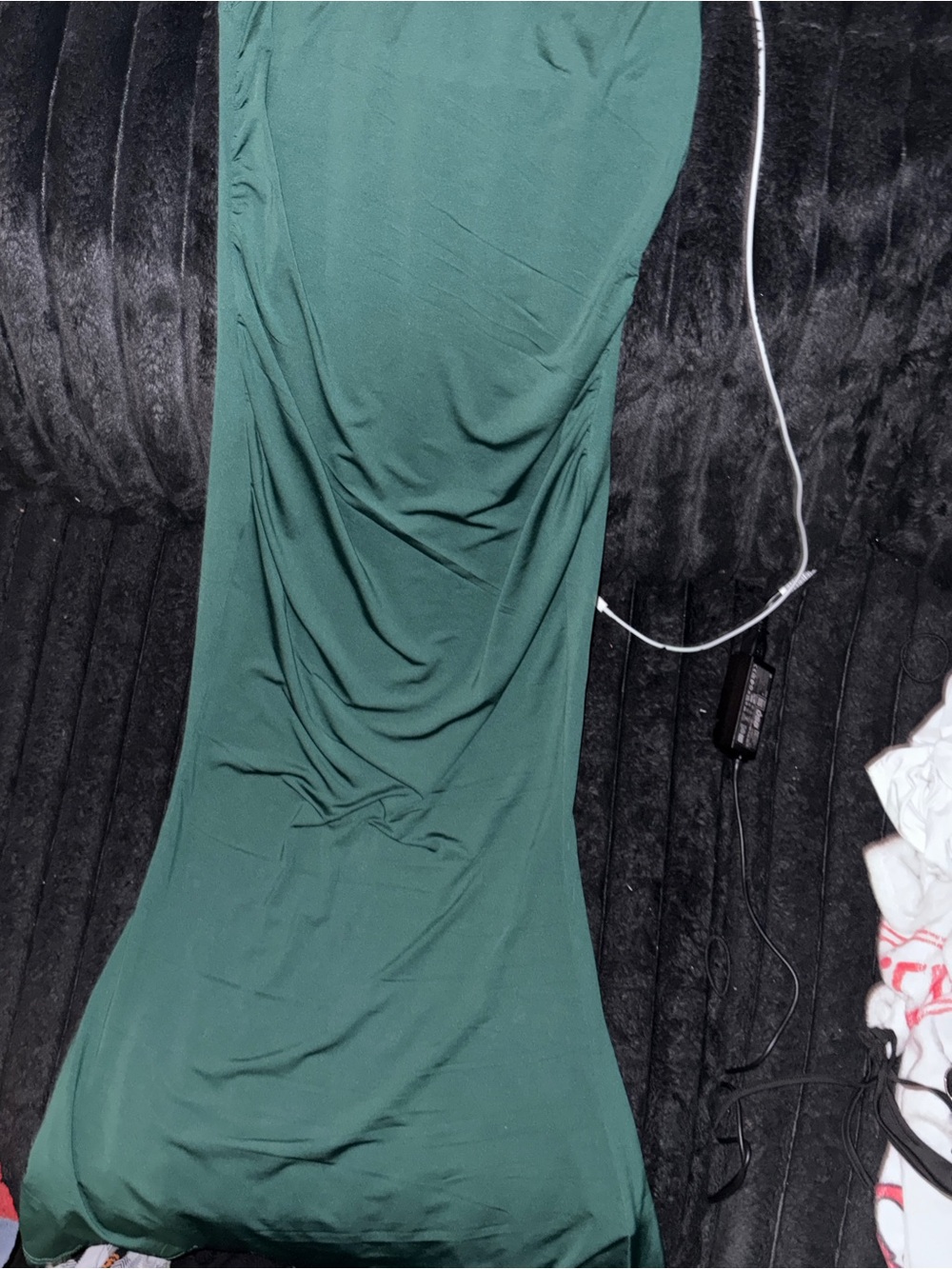 SHEIN Dark Green Sleeveless Maxi Dress